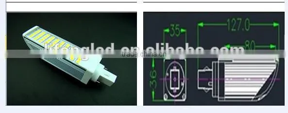High Quality 9W LED G24 E27 Plug Light,PL Plug LED Lamp,Plc Plug Bulb