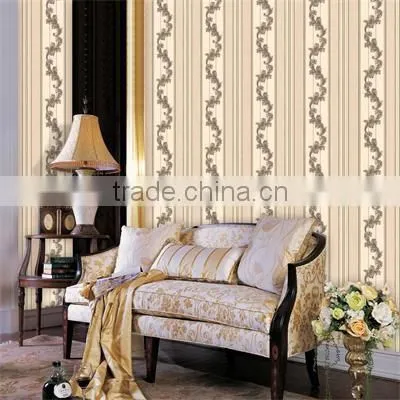 classic European style damask design wallpaper for TV background