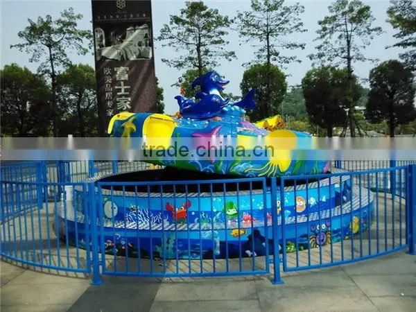 Outdoor fun rides cheap carnival game ride sea disc turntable ride for sale