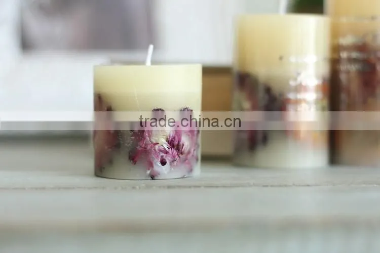 OEM gift scented white pillar candle