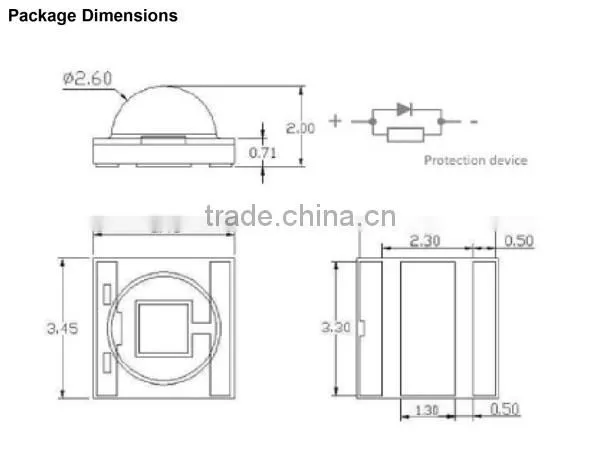 High Cost Performance Stable Quality High Lumen 250lm 1w High Power Led