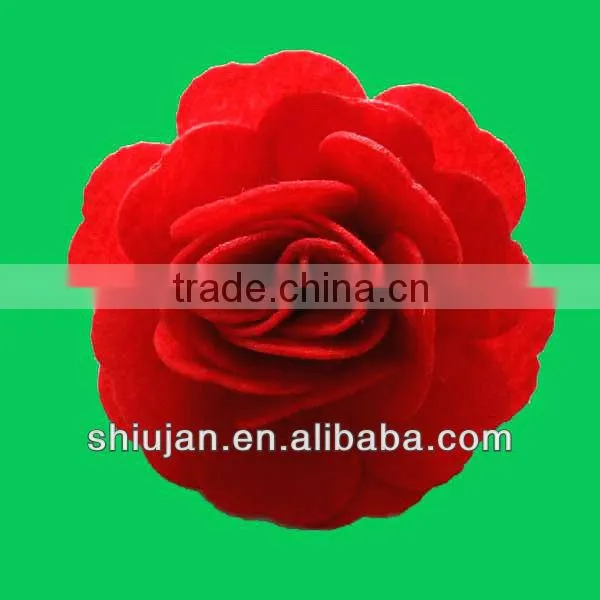 pearl and bead centre artificial fabric flower