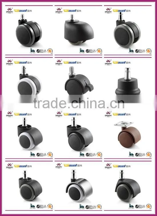 Office caster wheels with pin DWG-B002