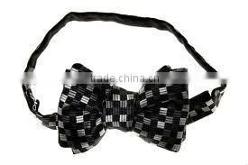 100% silk knitted large bow ties for girls
