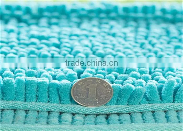 machine tufted noodle microfiber chenille mat