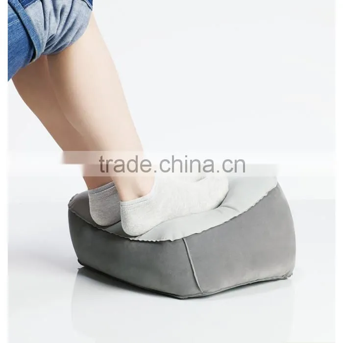 In-flight Comfortable Inflatable PVC Foot Rest Cushion for travel