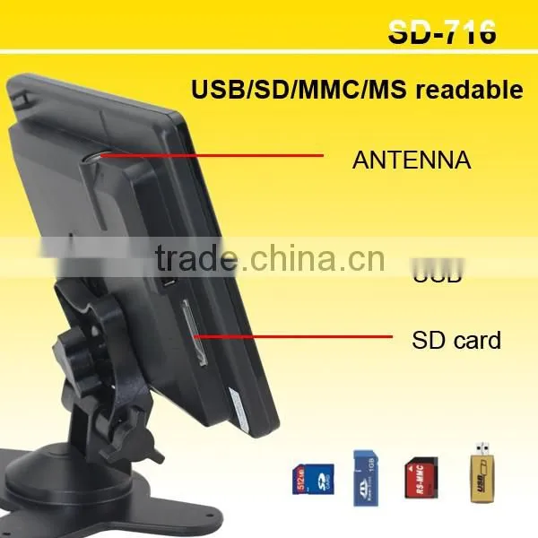 7 inch TFT LCD car stand alone monitor car tv monitors