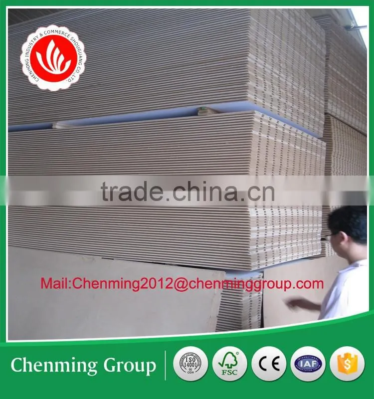 Melamine grooved mdf wall panels for furniture and decorative