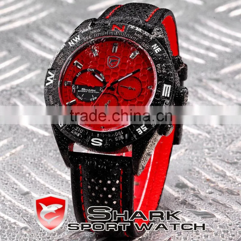 Analog Mens waterproof Quartz Chrono Sport Watch SH082