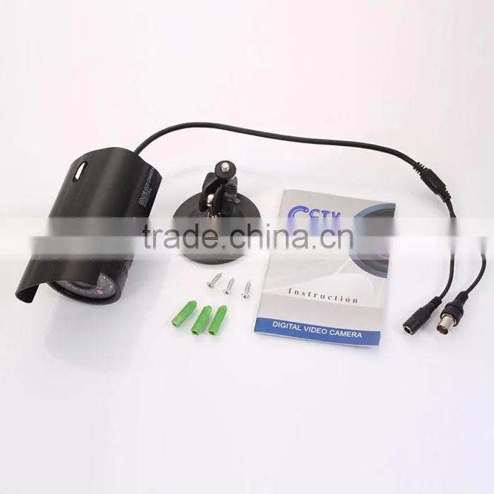 200TVL NTSC 6mm 36-LED Waterproof Infrared Security Camera Outdoor Black