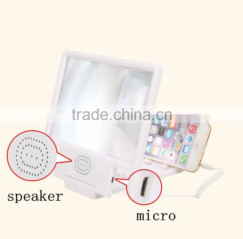 new innovative product mobile phone and tablet LCD screen magnifier, Enlarge cellphone screen Magnifier with Speaker