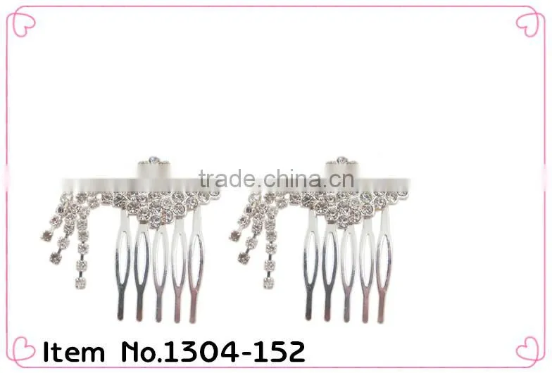 Hot sale!!! vintage wedding hair combs metal hair side combs
