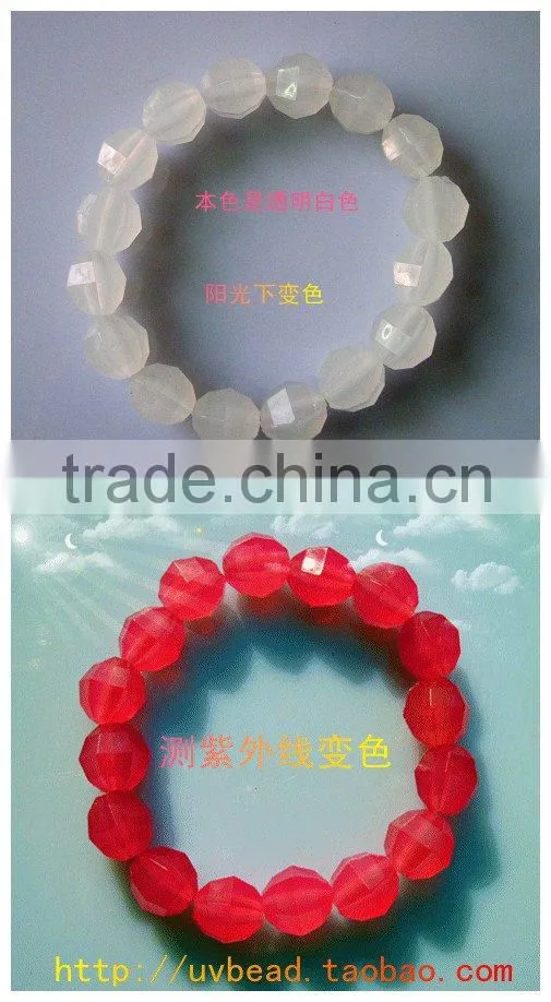 12MM UV bead bracelet Colour change in sunshine Test UV five colour for choice