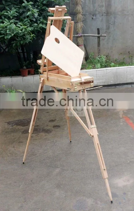 in stock 145cm three legs wooden sketch box easel lady easel box