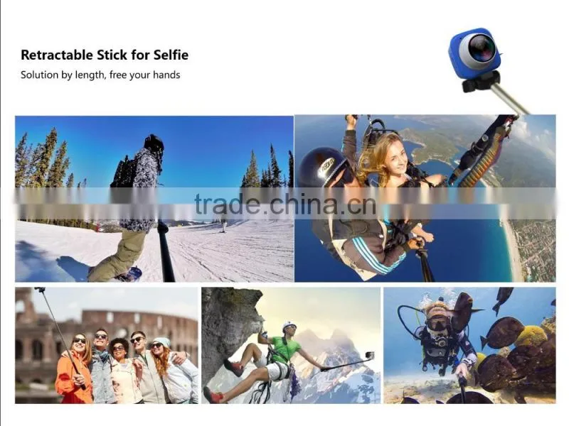 Mini Sports Action Camera 360 degree Panoramic VR Camera Build-in WiFi Mini Ultra Life DV