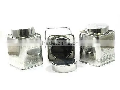 Stainless Steel Square Tea Sugar Coffee Canister Set