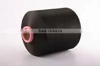 dope dyed black polyester yarn