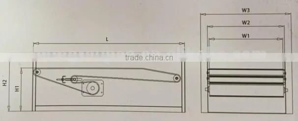 Airport baggage weighing conveyor