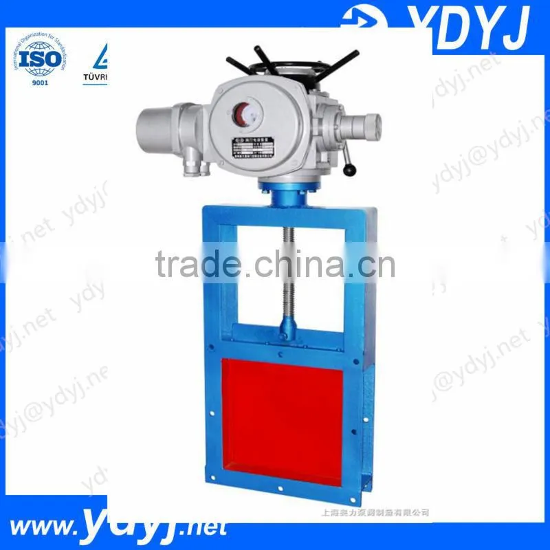 Industrial Electric Slide Plate Gate Valve for bulk material