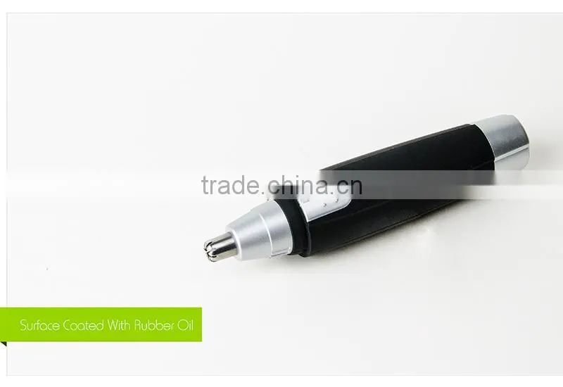 AA Battery Personal Use Rubber Oil Surface Nose Hair Trimmer(SN-003)