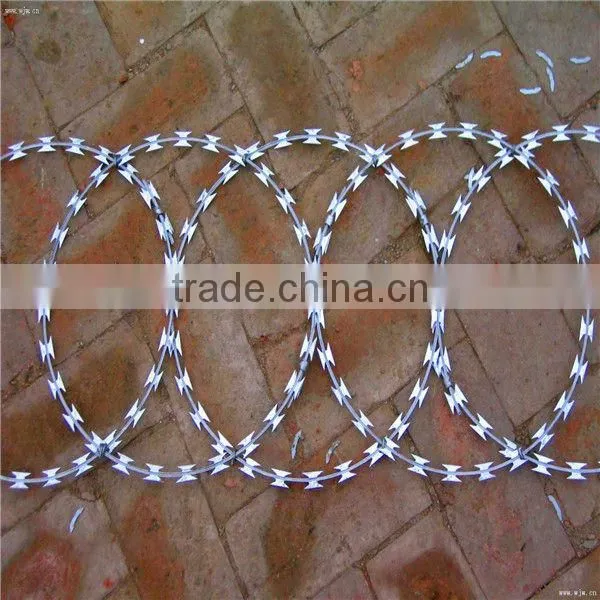 concertina razor blade barbed wire with pallet