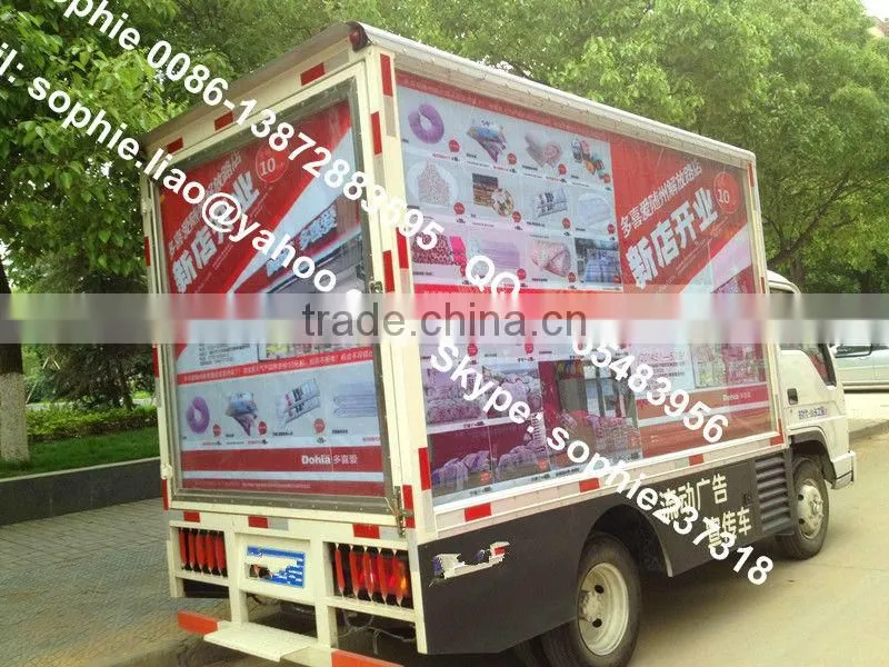 FOTON digital mobile billboard truck for sale, scrolling advertising trucks,advertising truck box