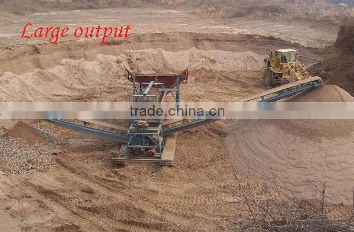 Large capacity Mining conveyor with wheels