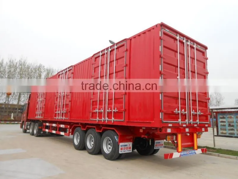 wing open van semi trailer/curtain side semi trailer sale