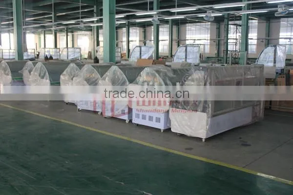 SC-1600Zdc free standing glass display cabinet corner glass display cabinet glass cake display cabinet