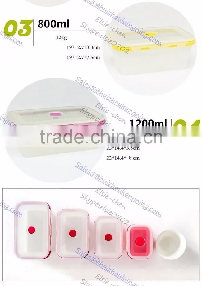 Silicone Outdoor Food Box Silicone Collapsible Outdoor Food box Silicone NON Leaking Food Box