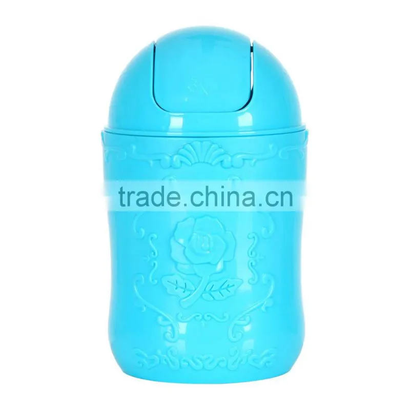 Plastic Desktop Mini trash Bin Trash Can used for Car Dustbin