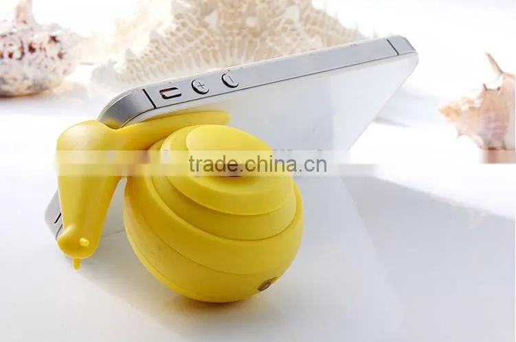 2015 New Arrival Best Present Gift Mini Speaker Snail Shape Mini Speaker Which Could Be Stand For Mobile Phones