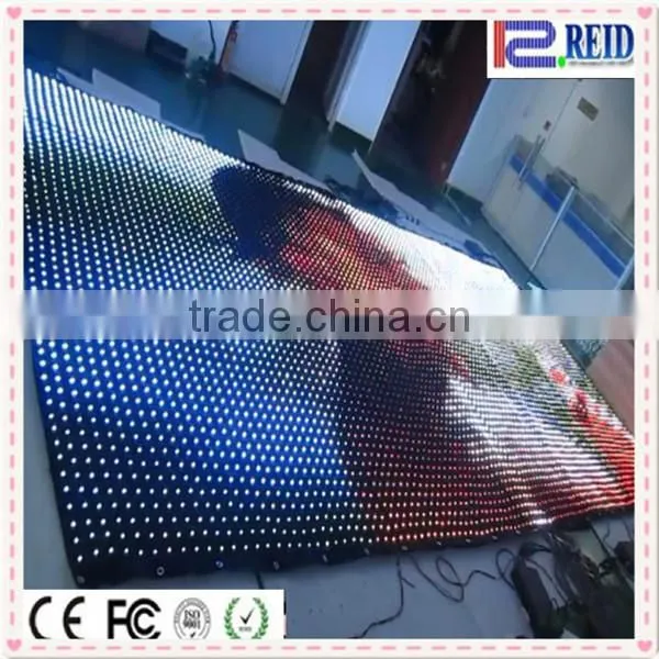 New WS2821 IC flexible able rgb stage Programmable Led Curtain Display