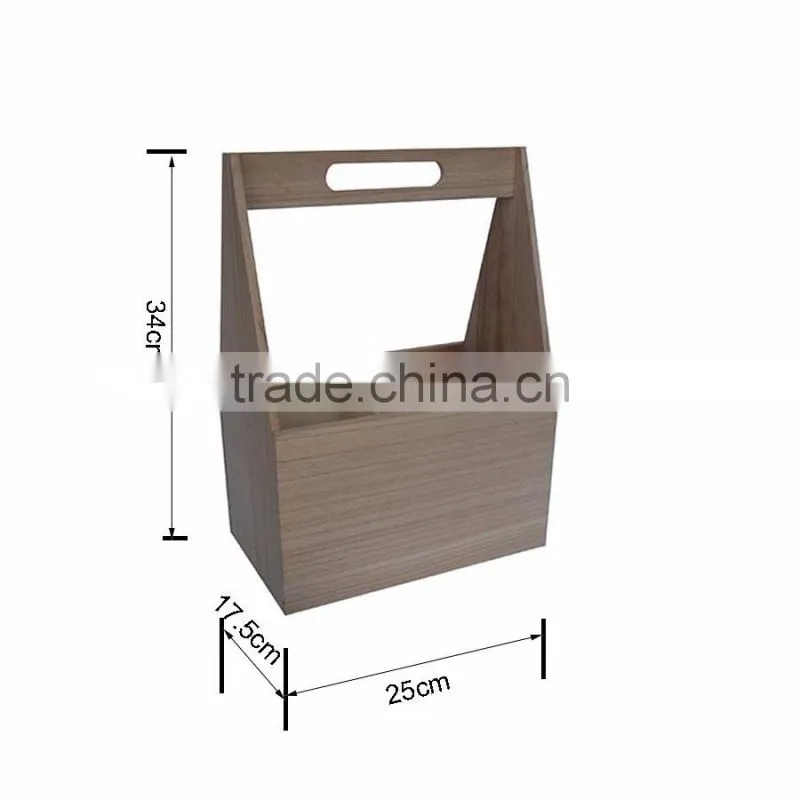 wholesale 6 bottle unfinished wine box beer carrier