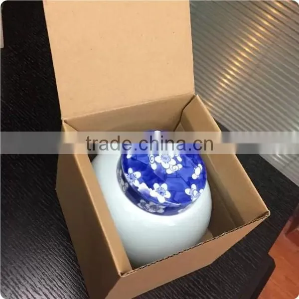 China funeral supply Cheap Custom Cinerary Ceramic urn for pet