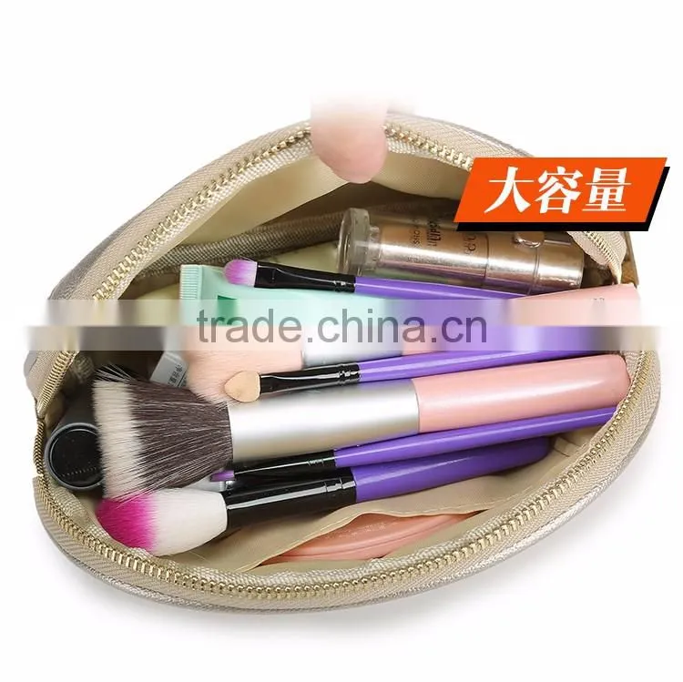 PU leather portable bag cosmetic bag large capacity wash trumpet storage bag