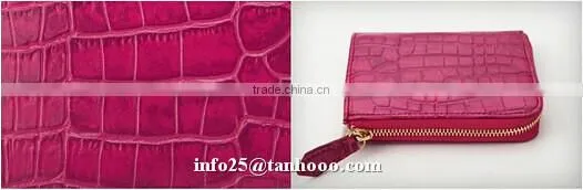 Sexy clip/crocodile leather women purse/leather coin bag