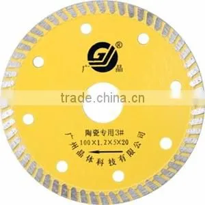 China Manufacturer Turbo Saw Blade for Cutting Ceramic Guangjing Diamond Tile Cutting Disc