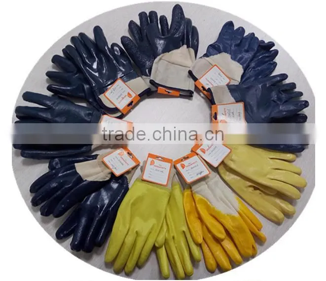 DDSAFETY 2017 Super Blue Nitrile Gloves For Oil Proof