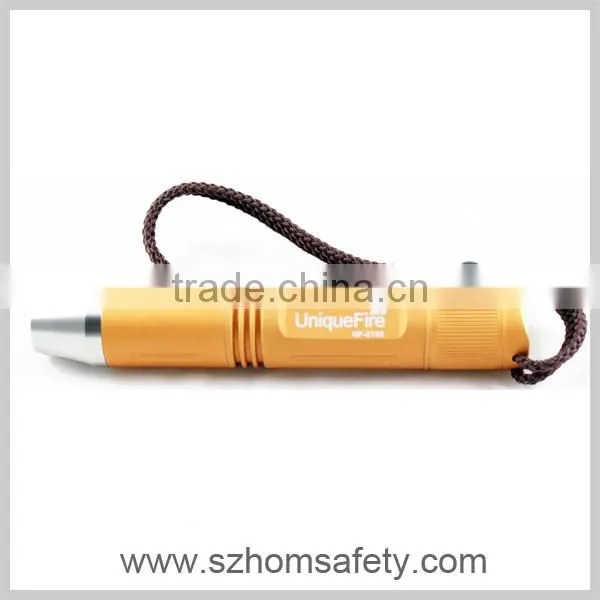 3w CreeX-E Q5 led Jade appraisal yellow light rechargeable with2*18650 flashlight
