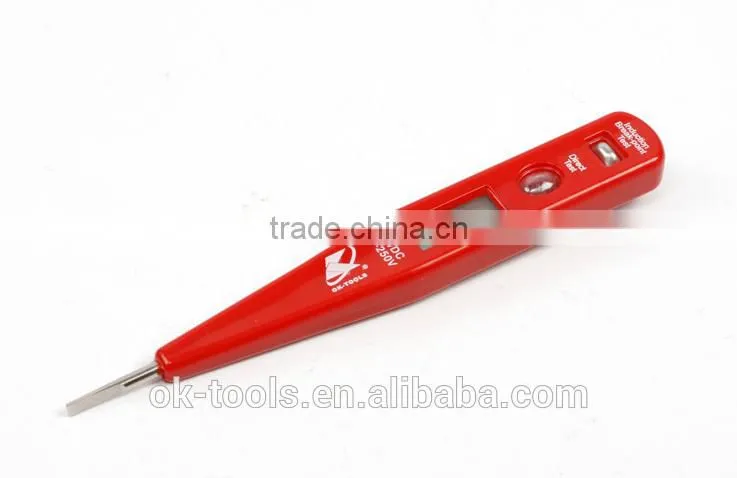 Ok-Tools Digital Voltage Tester With Flashlight