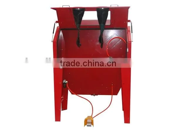 NEW STYLE FRONT DOOR 420L/110Gallon Sand Blasting Machine w/bulit-in dust collector