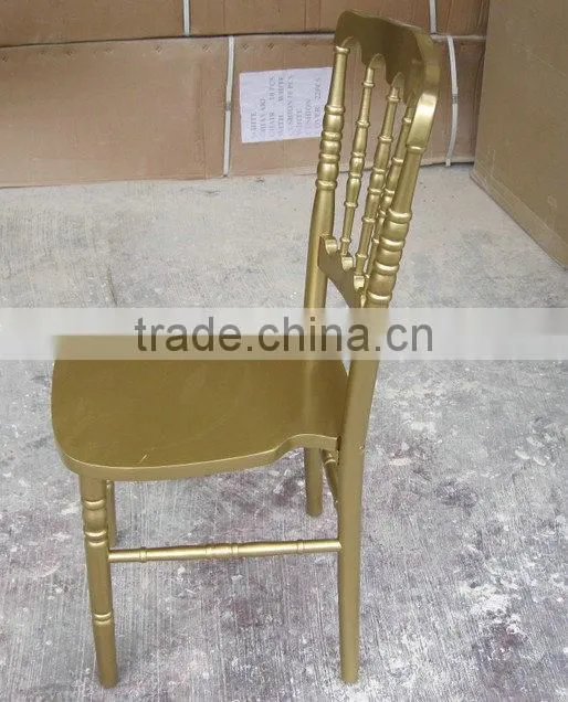 white wooden napoleon banquet chair with cushion pad