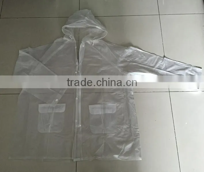 pvc vinyl adult raincoat/yellow pvc raincoat