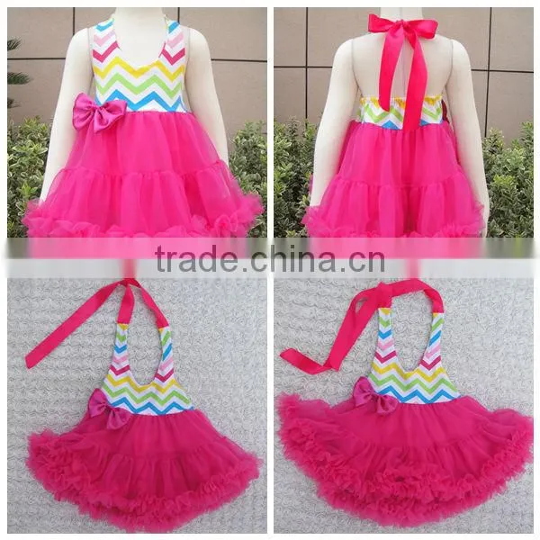 Newest kids wholesale chevron maxi dress