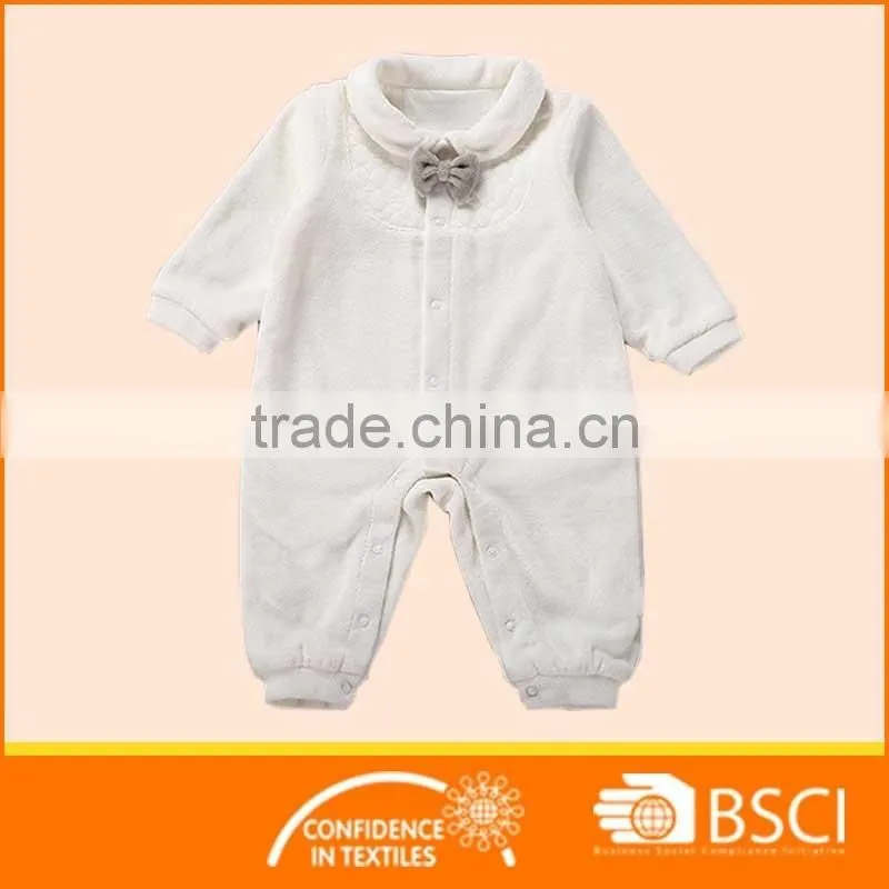 New Long Sleeved Bownote Cotton Kids Clothes Romper