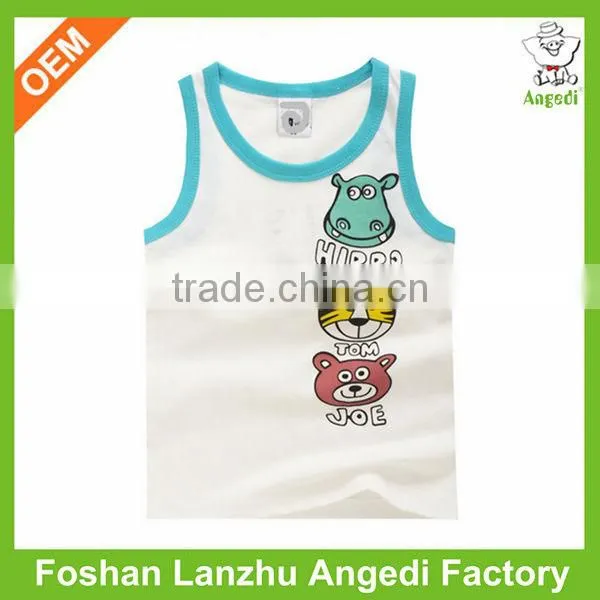 Top quality wholesale kids cotton vest for baby