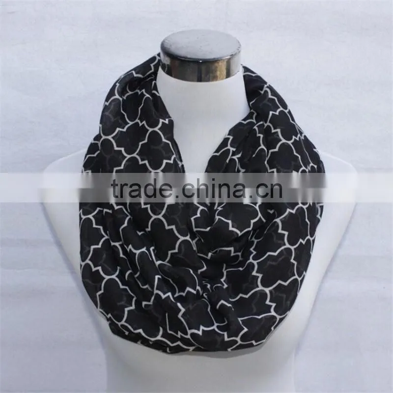 Wholesale women lovely mint Clover Scarf