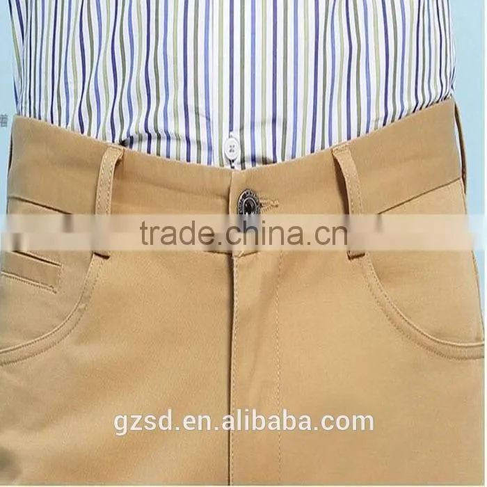 2015 Slim fit Latest Hot Selling Khaki Casual Pants for Men
