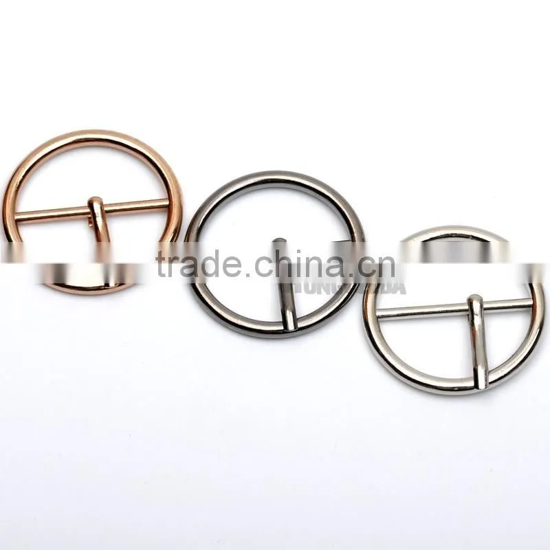 30mm 1.2inch metal alloy pin buckle big round belt bag buckles nickle,black,gold colors BK-084